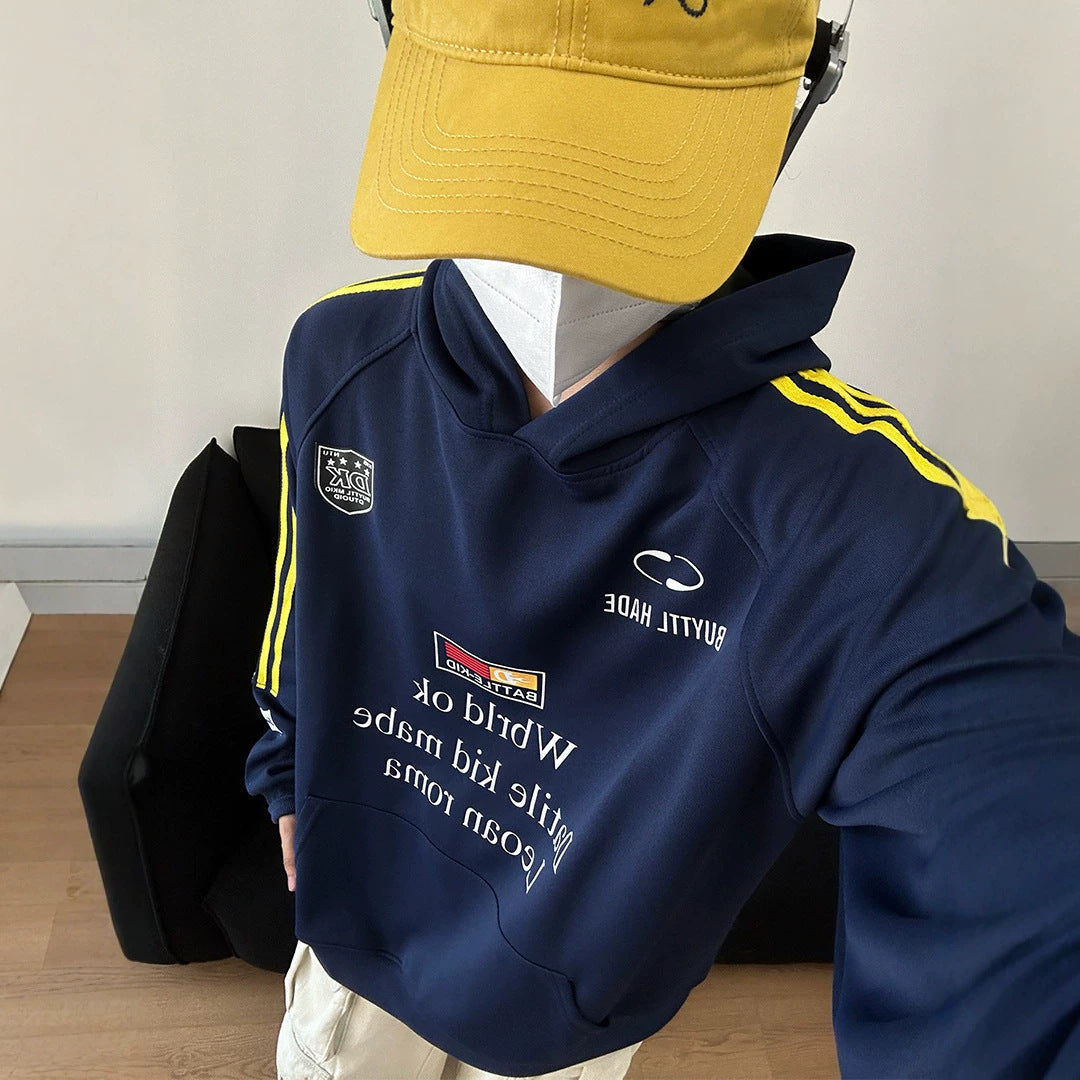 Unisex Urbaner Kapuzenpullover mit kreativen Grafiken Drune