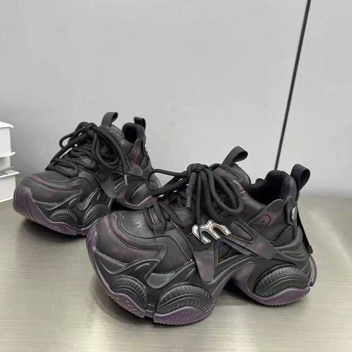 Damen Trendige Chunky Sneakers mit atmungsaktiver Mesh-Oberfläche und innovativer Dämpfung Drune