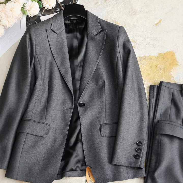 Damen Elegantes Blazer- und Hosen-Set Drune