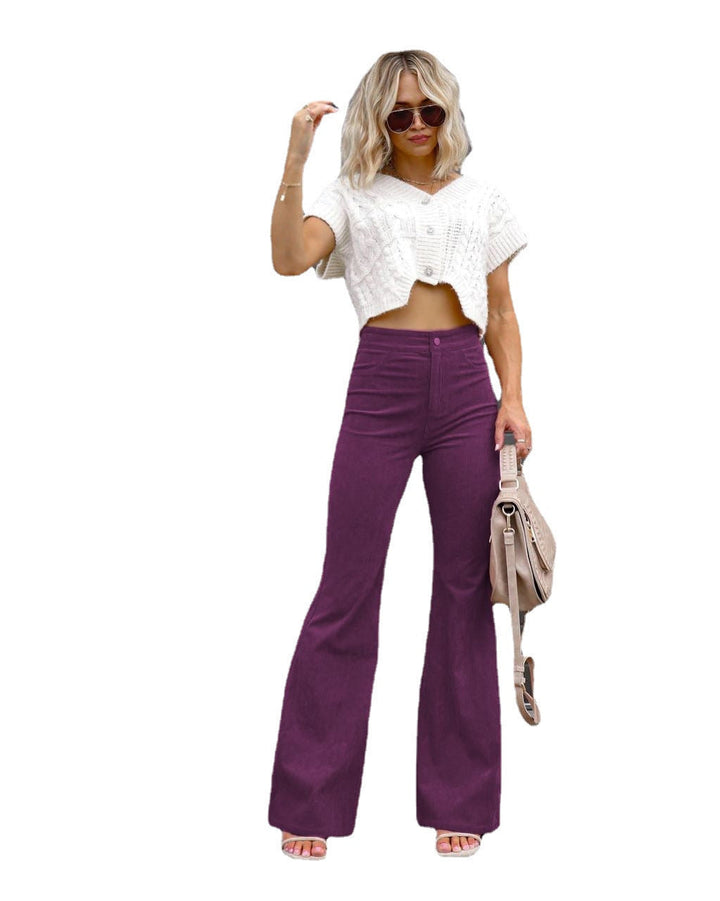 Damen Flared Jeans mit hohem Bund und tailliertem Schnitt Drune