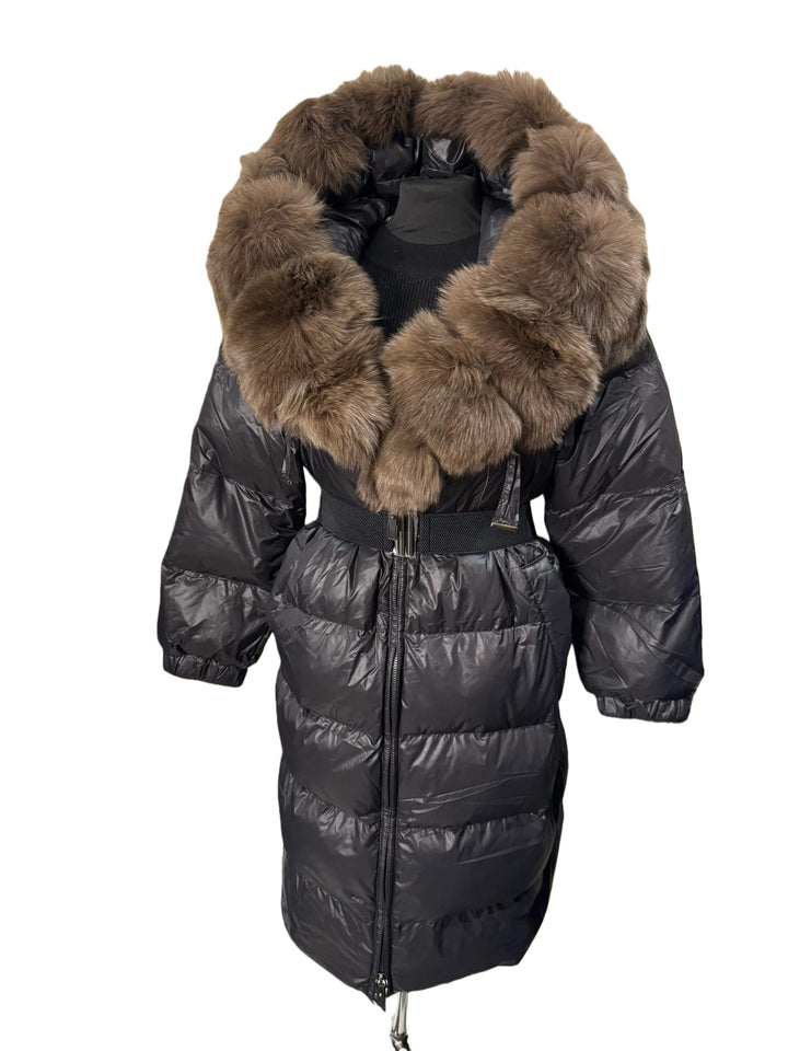 Damen Modische Daunenjacke mit hochabschließendem Kragen