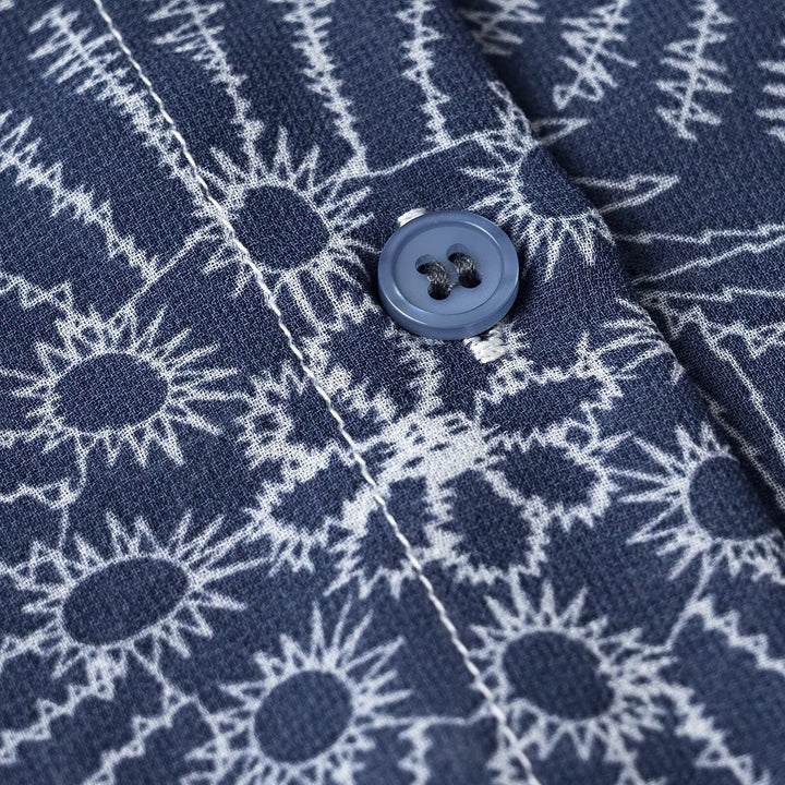 Damen Oversize-Buttonbluse mit Ballonärmeln und großem Hemdkragen Drune