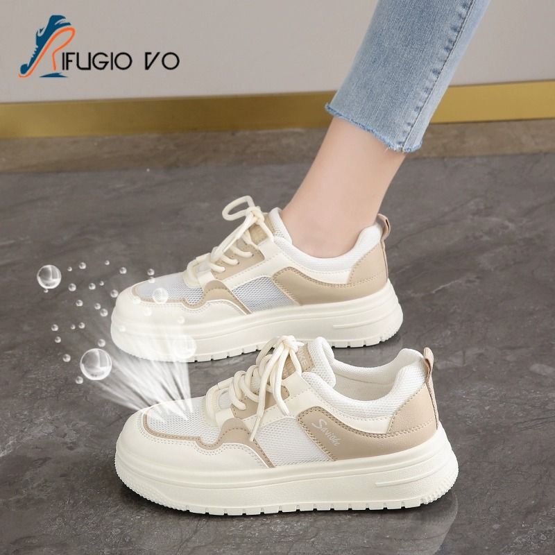 Damen Sportliche Sneaker mit atmungsaktiver Mesh-Oberfläche und dämpfender Sohle Drune