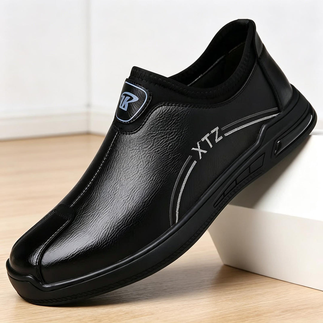Herren Bequeme Slip-On Ledersneaker Drune