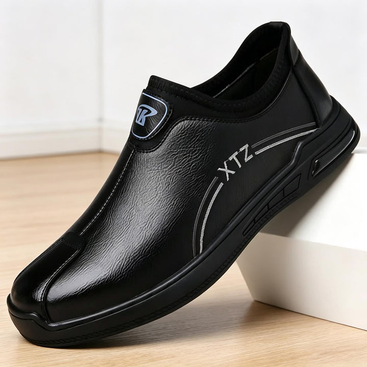 Herren Bequeme Slip-On Ledersneaker Drune