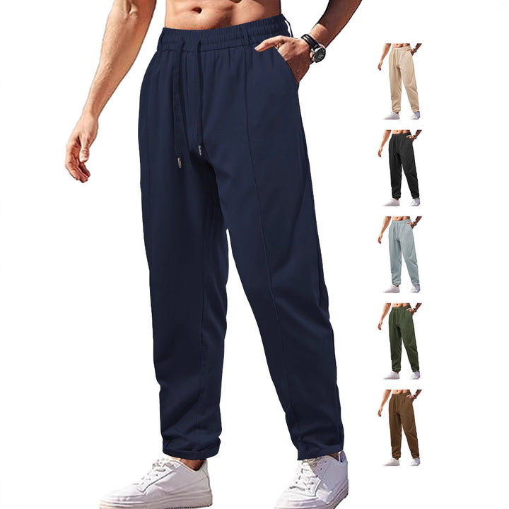 Damen Leichte Relaxhose mit elastischem Bund, geradem Schnitt & aufgesetzter Gesäßtasche Drune