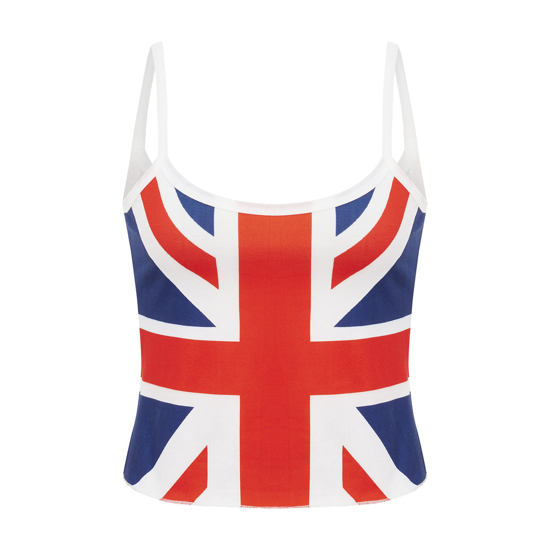 Damen Crop-Top mit Britischem Motiv Drune