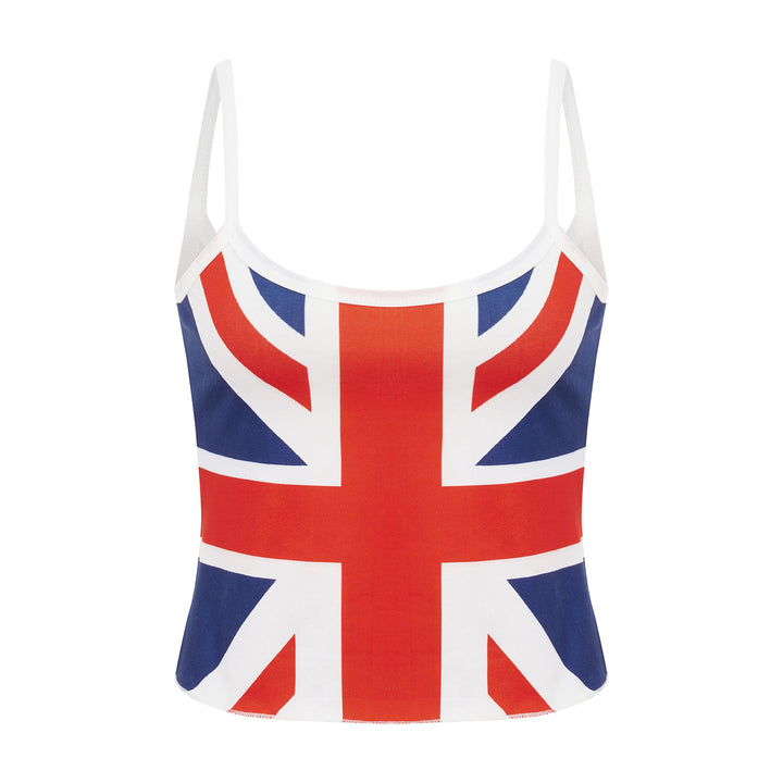 Damen Crop-Top mit Britischem Motiv Drune