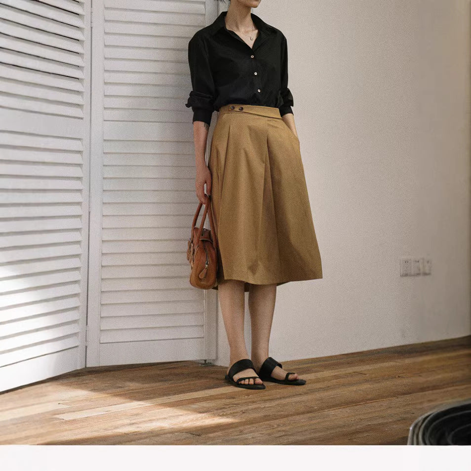 Damen Elegante, lockere Bluse und stilvolle Anzughose Drune
