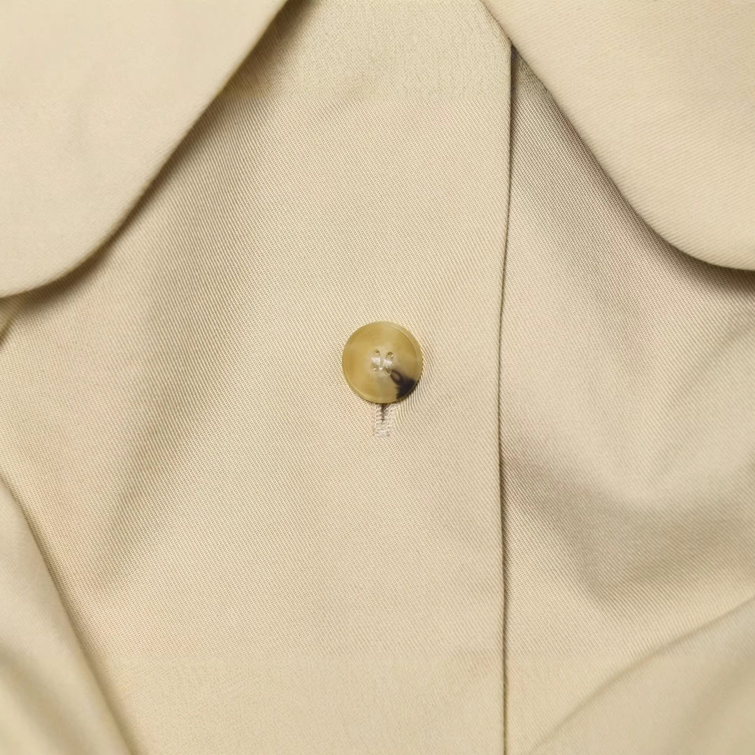 Damen Kurze geraffte Blousonjacke mit großem Peter‑Pan‑Kragen Drune