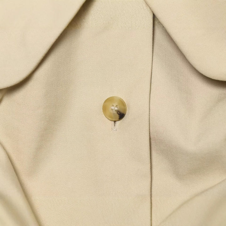 Damen Kurze geraffte Blousonjacke mit großem Peter‑Pan‑Kragen Drune