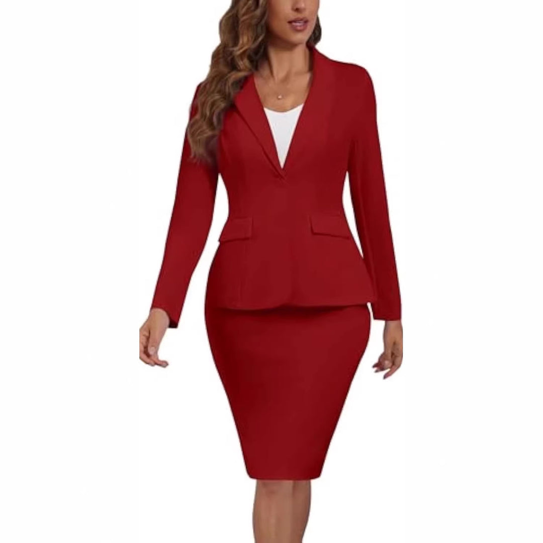 Damen Elegantes Business-Kleidung Set Drune