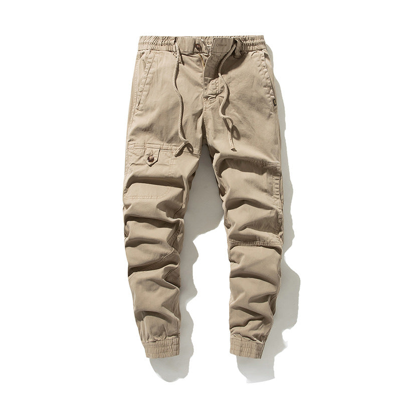 Herren Moderner Utility-Jogger mit elastischem Komfortbund, Kniepaneelen und Cargotasche Drune