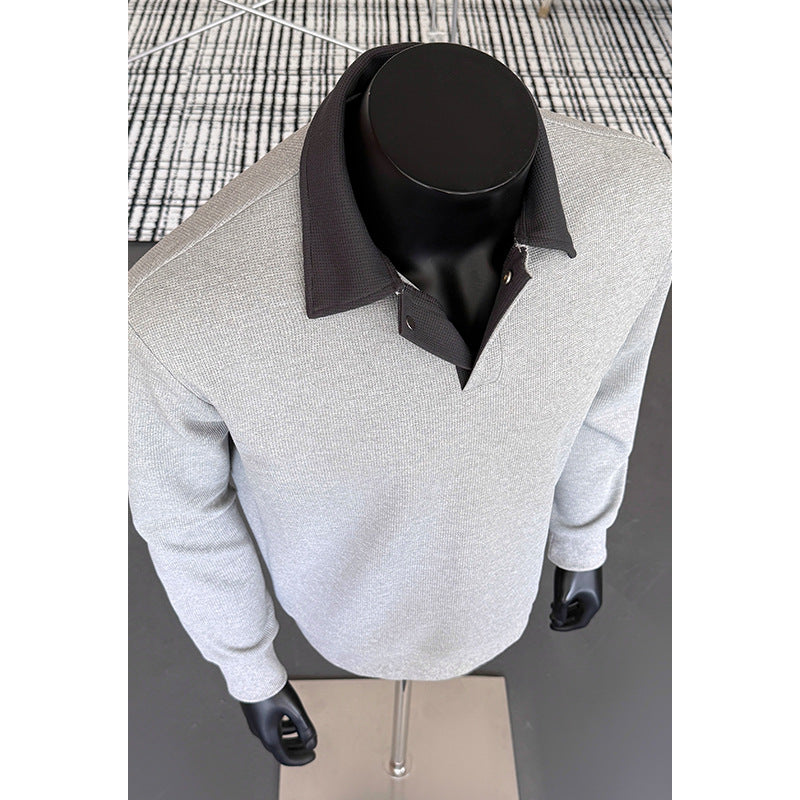 Herren Modischer Polo-Pullover Drune