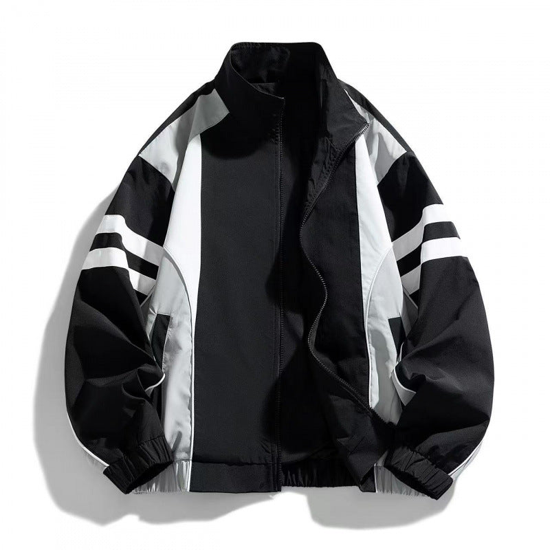 Herren Sportjacke mit hohem Kragen Drune