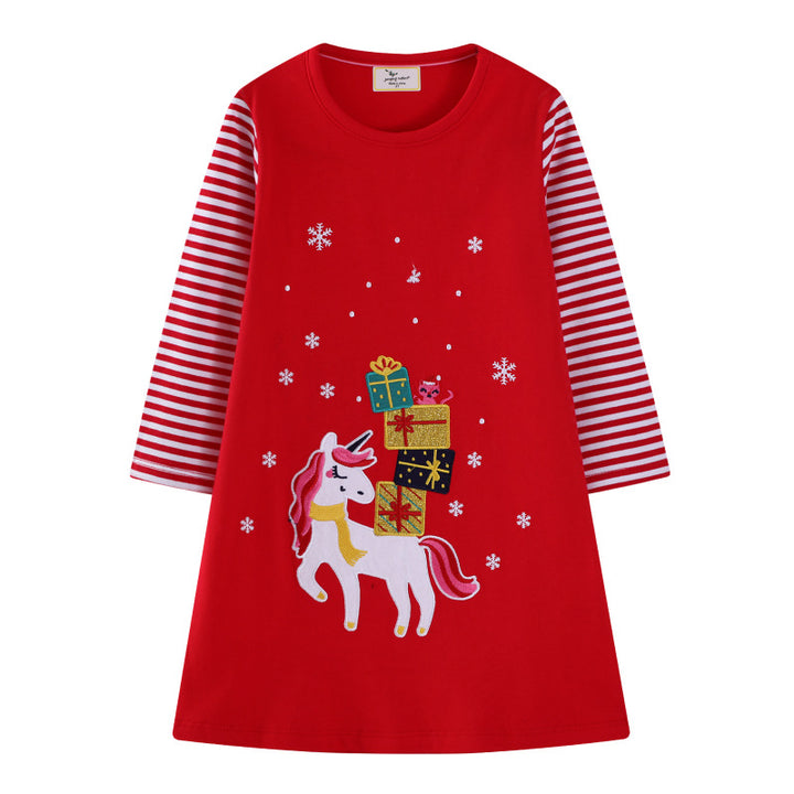 Mädchen Tüllkleid mit verspieltem Einhorn-Motiv und festlicher Grafik Drune