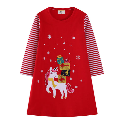 Mädchen Tüllkleid mit verspieltem Einhorn-Motiv und festlicher Grafik Drune