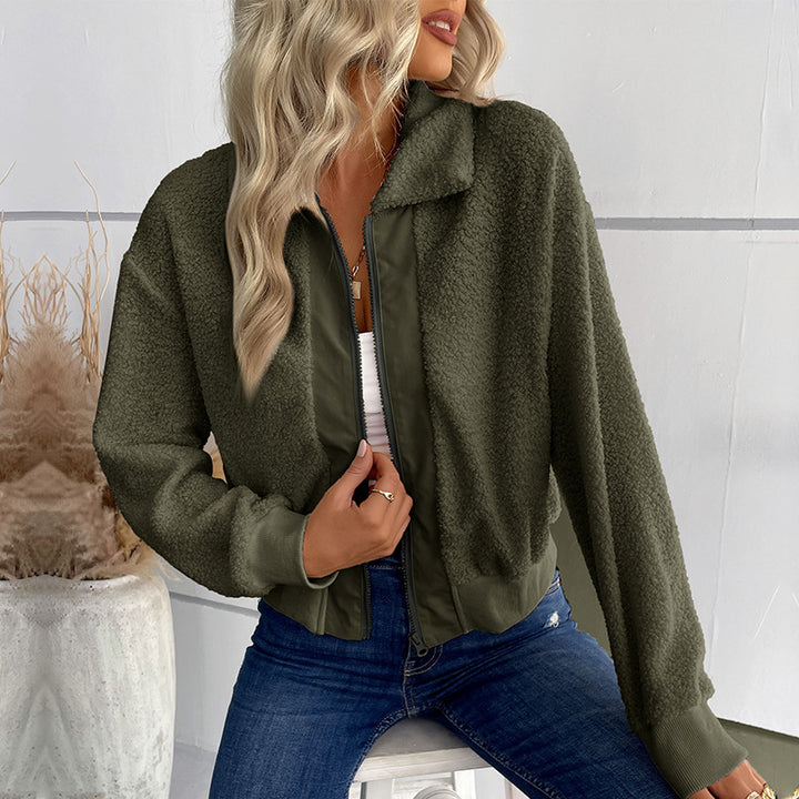 Damen Kuschelige Fleece-Jacke Drune