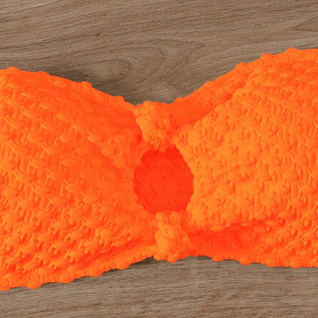 Damen Bandeau-Bikinioberteil mit strukturierter Oberfläche Drune
