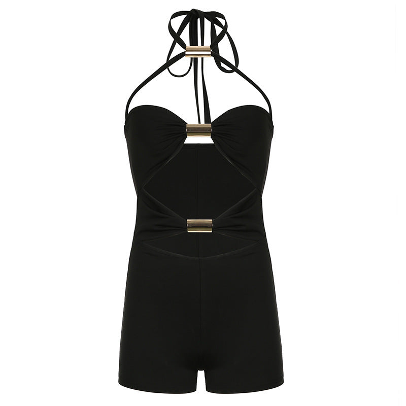 Damen Strandanzug mit elegantem Schleifen-Design und verstellbaren Trägern Drune