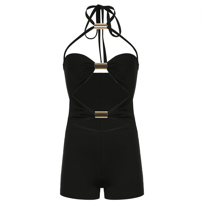 Damen Strandanzug mit elegantem Schleifen-Design und verstellbaren Trägern Drune