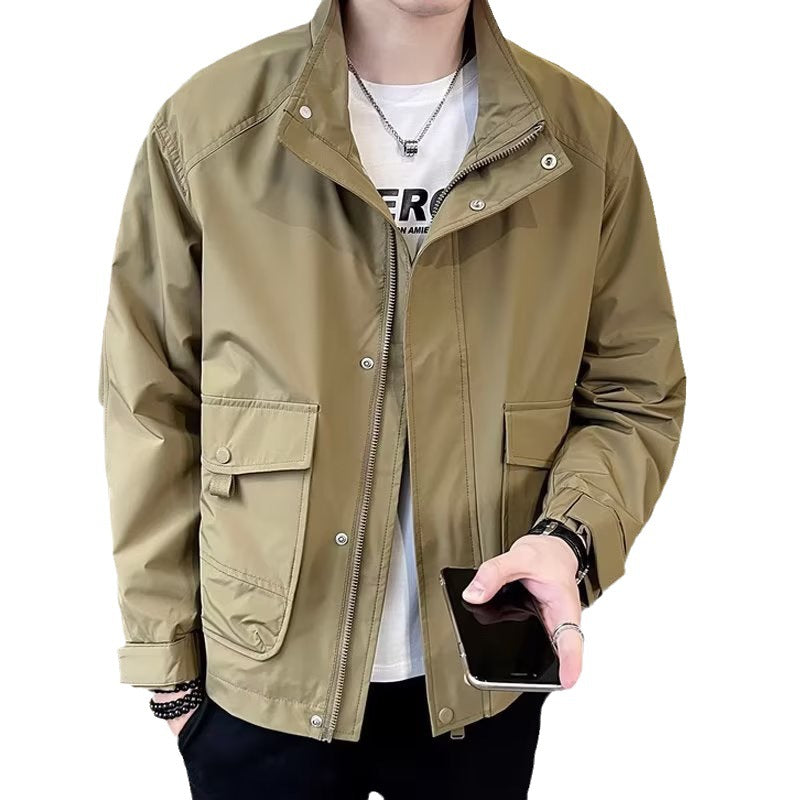 Herren leichte Utility-Jacke mit funktionalen Taschen Drune