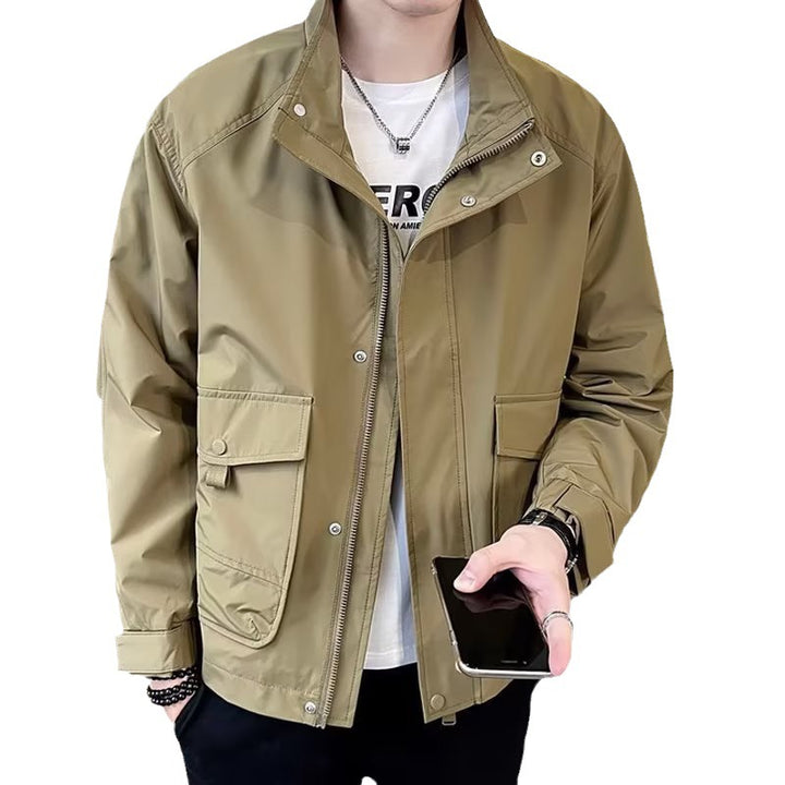 Herren leichte Utility-Jacke mit funktionalen Taschen Drune