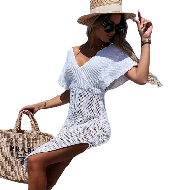 Damen strandfreundliches Netzkleid Drune