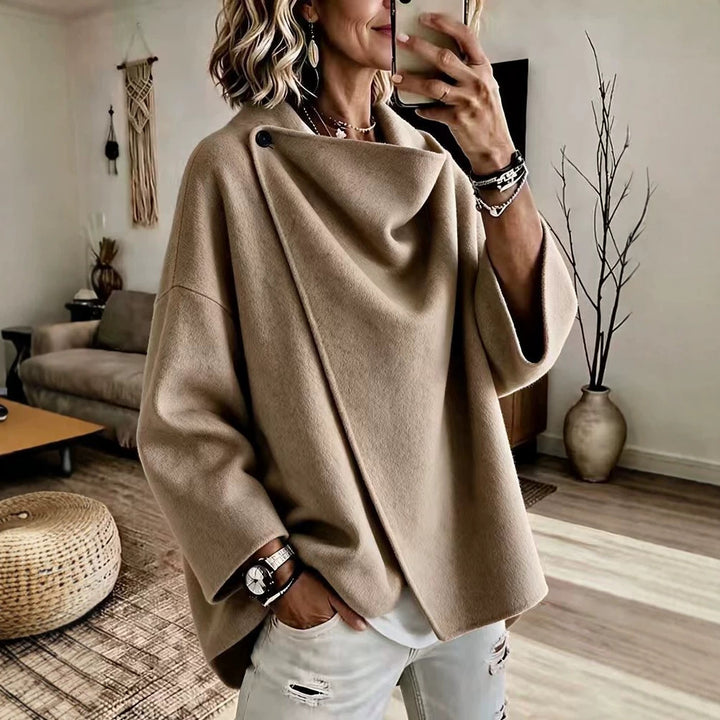 Damen Stilvolle Oversized Jacke Drune