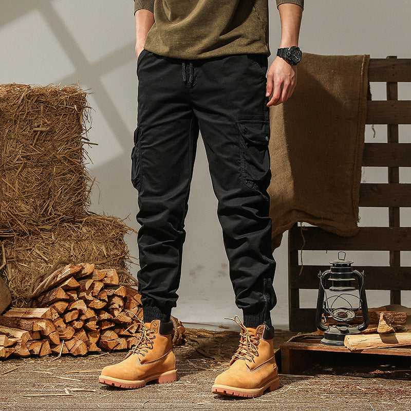Herren Cargo-Jogginghose mit Utility-Taschen und elastischen Bündchen Drune