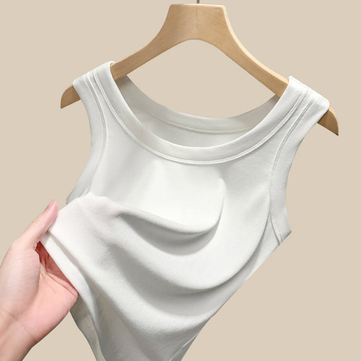 Damen Ärmelloses Basic-Top Aus Hochwertigem Material Drune