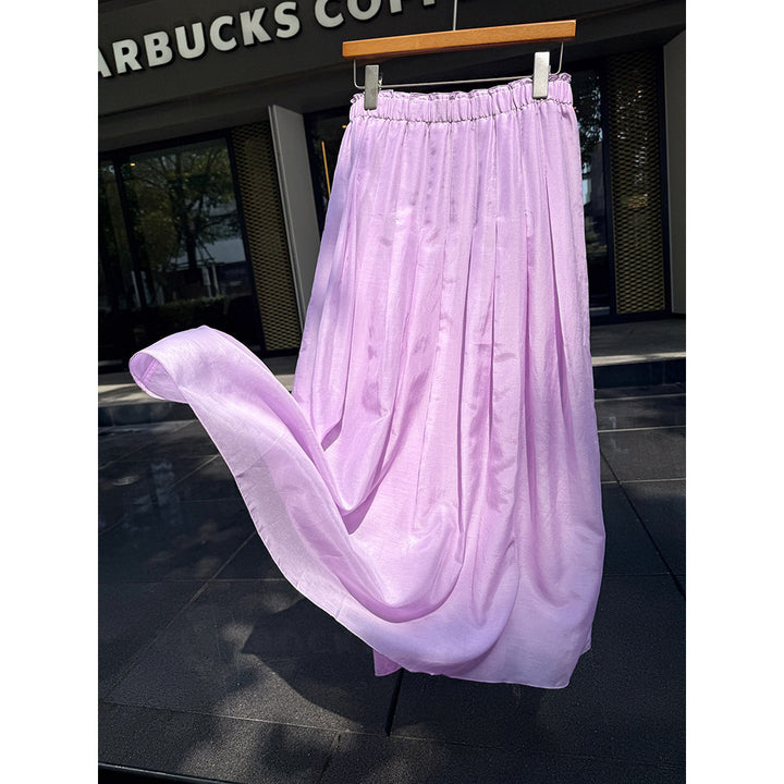 Damen Eleganter Maxirock aus luftiger Baumwolle Drune