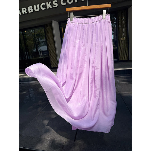 Damen Eleganter Maxirock aus luftiger Baumwolle Drune