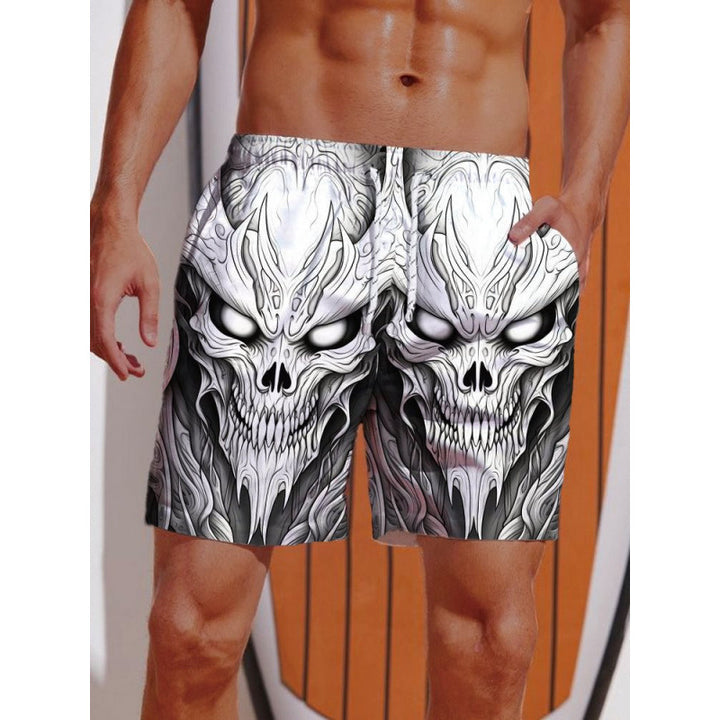 Herren Grafik Psychedelischer Druck Badehose Drune