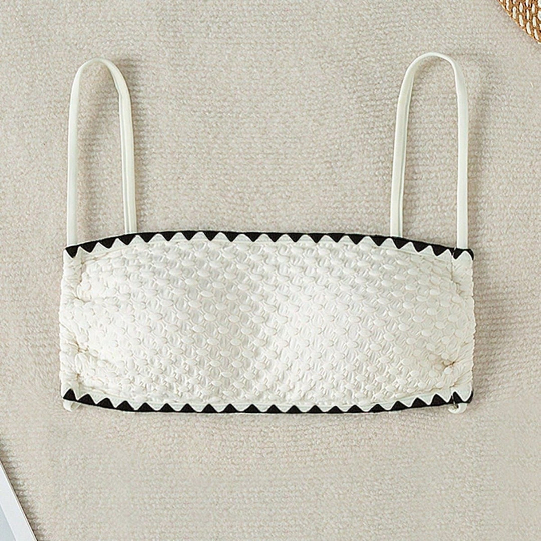 Damen Geripptes Bandeau-Bikinioberteil Drune
