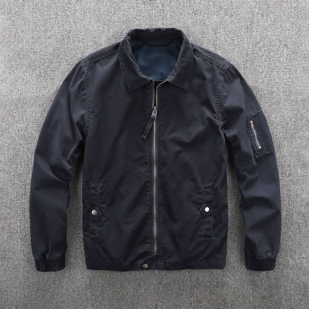 Herren Utility-Blouson im Camouflage-Muster mit Reißverschluss und Armzippertasche Drune