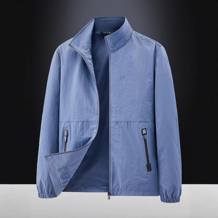 Herren Leichte Outdoorjacke mit hohem Kragen Drune