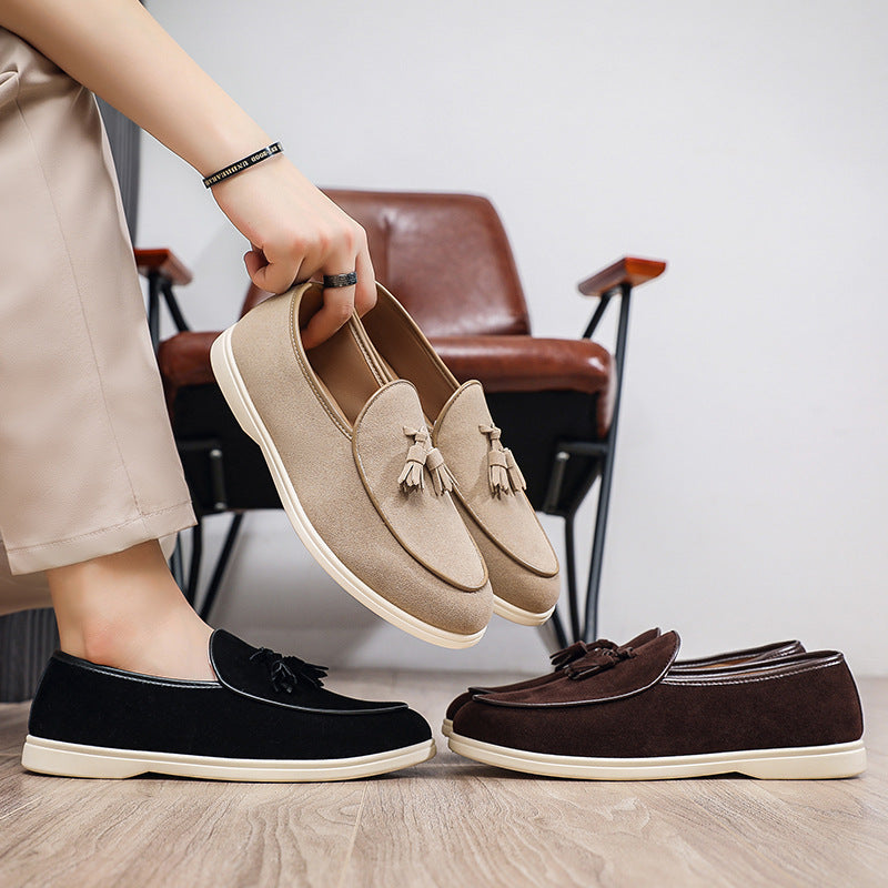 Herren Elegante Mokassins aus Veloursleder