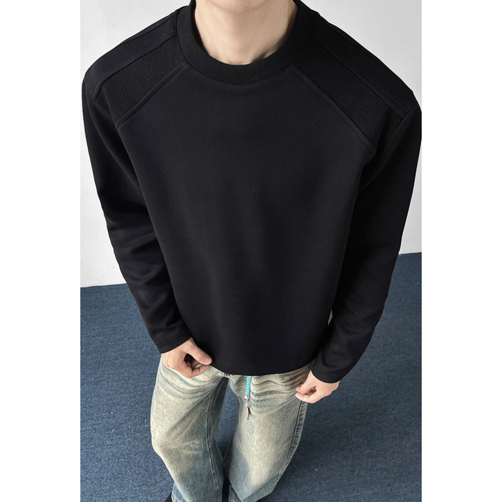 Herren Lässiger Sweatshirt mit Raglanärmeln Drune