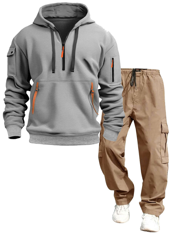 Herren lässiger Kapuzenpullover und Jogginghose Drune