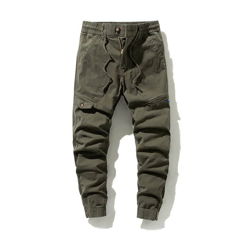 Herren Städtischer Tapered Funktions-Jogger mit elastischem Komfortbund, verstärkten Kniepartien und Knöchelreißverschluss Drune