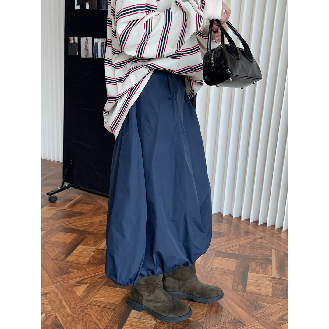 Damen Langgeschnittene Oversize-Hemdbluse aus leichter Baumwoll-Popeline mit Brusttasche und abgerundetem Saum Drune