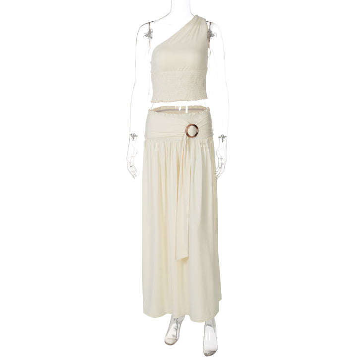 Damen Einseitiges Maxikleid mit raffinierter Drapierung Drune
