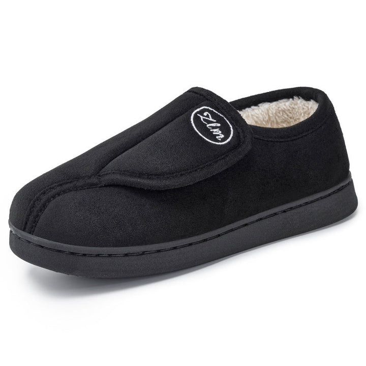 Damen Hausschuhe mit elastischem Klettverschluss und weichem Futter Drune