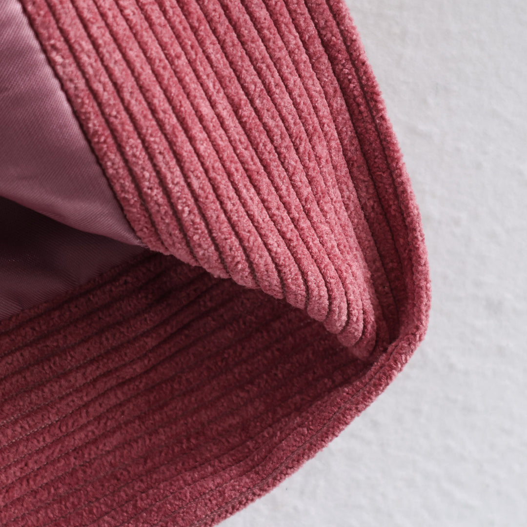 Damen Kurze Cordjacke mit Reißverschluss, großen Pattentaschen und Kunstlederkragen Drune