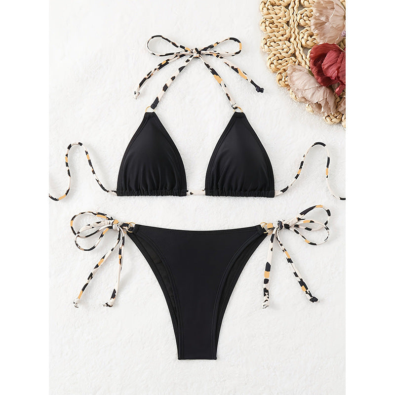 Damen Triangel-Bikini mit verstellbaren Bindebändern Drune