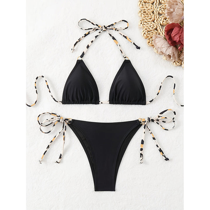 Damen Triangel-Bikini mit verstellbaren Bindebändern Drune