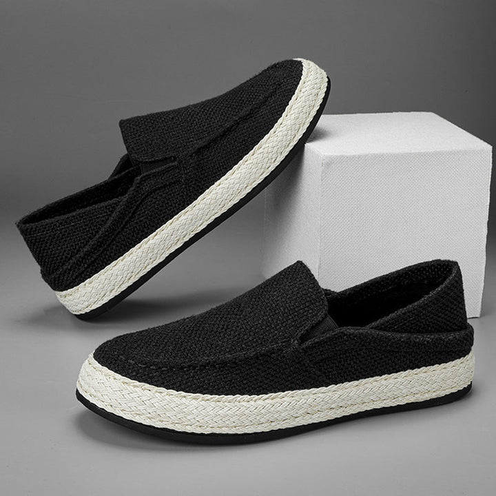Damen Komfortable Slip-On Freizeitschuhe mit geflochtenem Design Drune