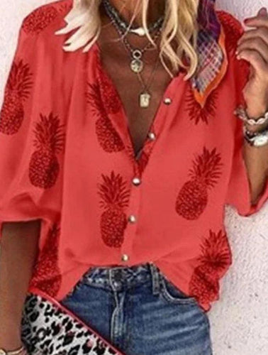 Drune | Spitzenbestickte Boho Langarm Tunika Bluse
