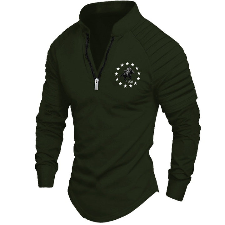 Herren Sportlicher Pullover mit elegantem Reißverschluss und praktischen Details Drune